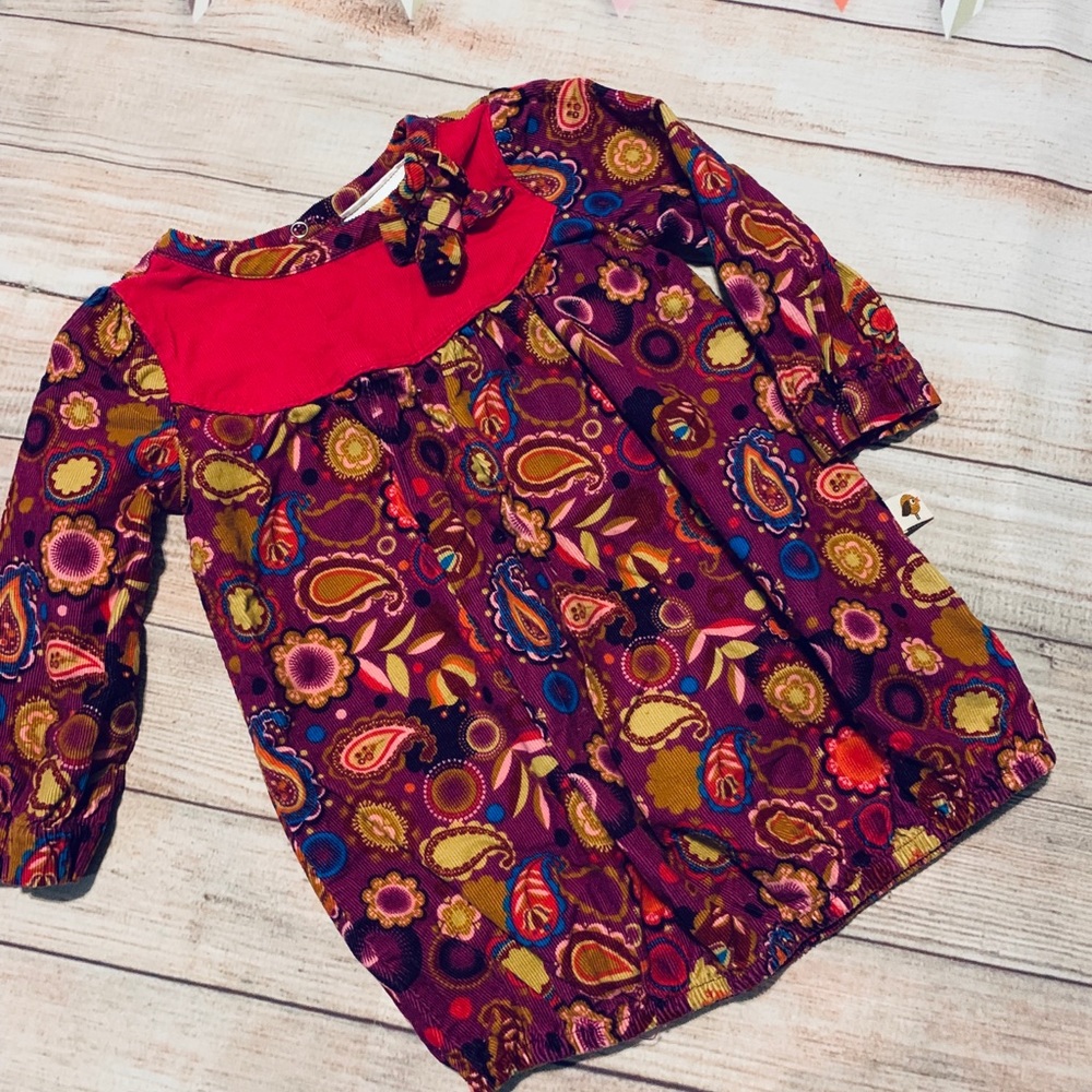 Fall Floral & Paisley Dress